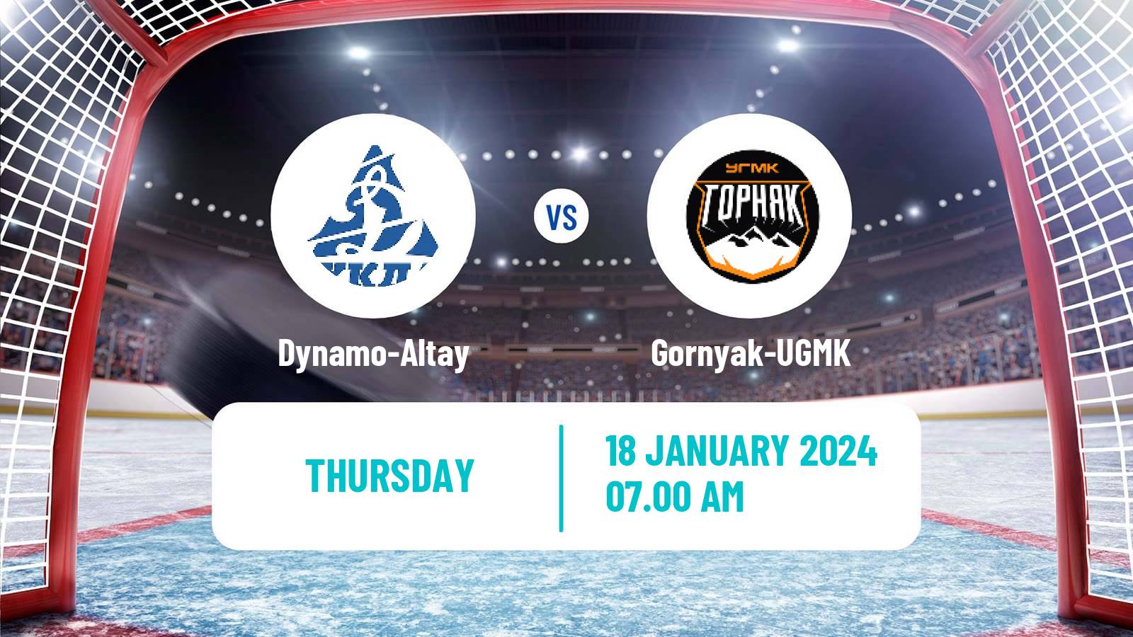 Hockey VHL Dynamo-Altay - Gornyak-UGMK