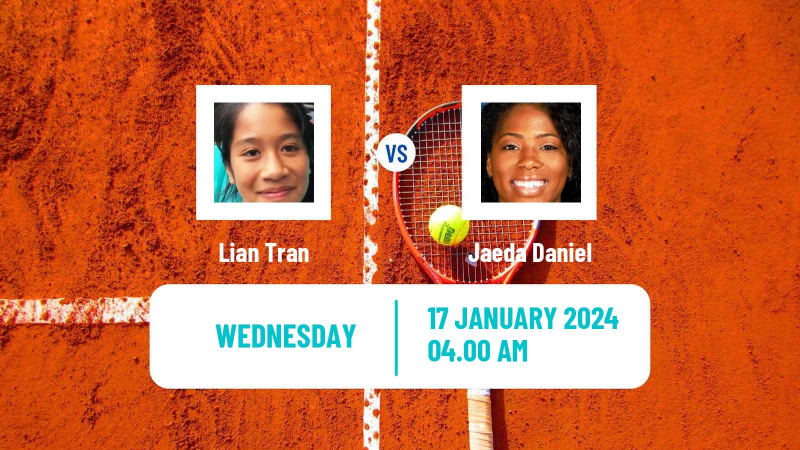 Tennis ITF W35 Petit Bourg Women Lian Tran - Jaeda Daniel