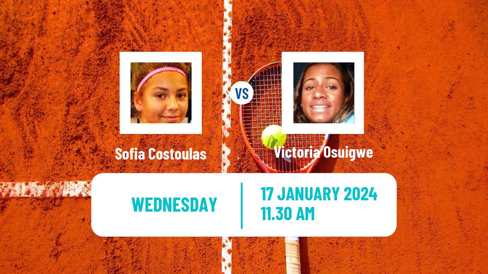 Tennis ITF W35 Naples Fl 2 Women Sofia Costoulas - Victoria Osuigwe