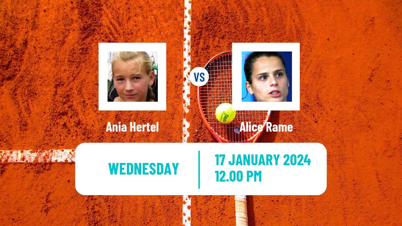 Tennis ITF W35 Buenos Aires Women Ania Hertel - Alice Rame