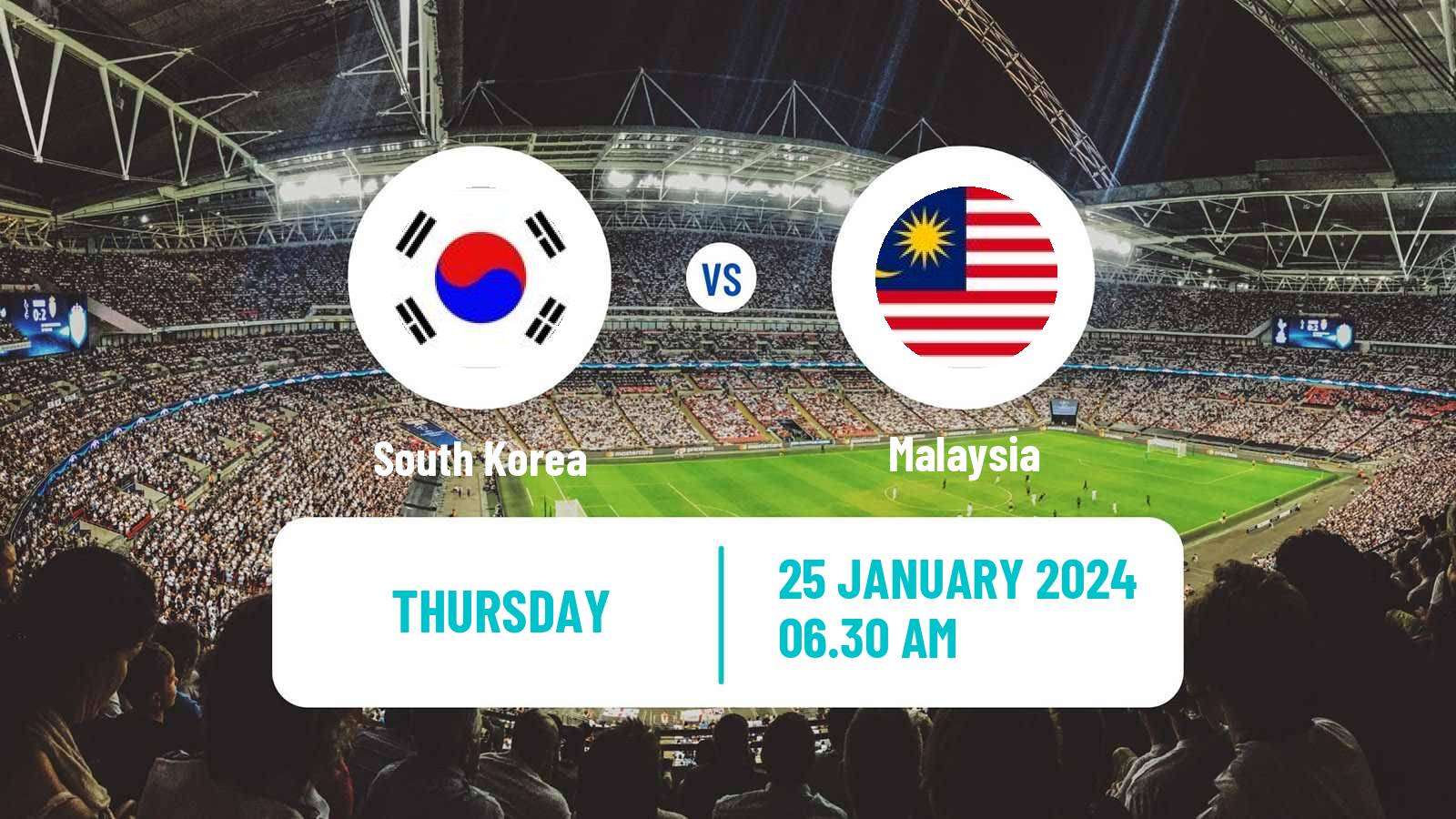 Soccer Asian Cup South Korea - Malaysia
