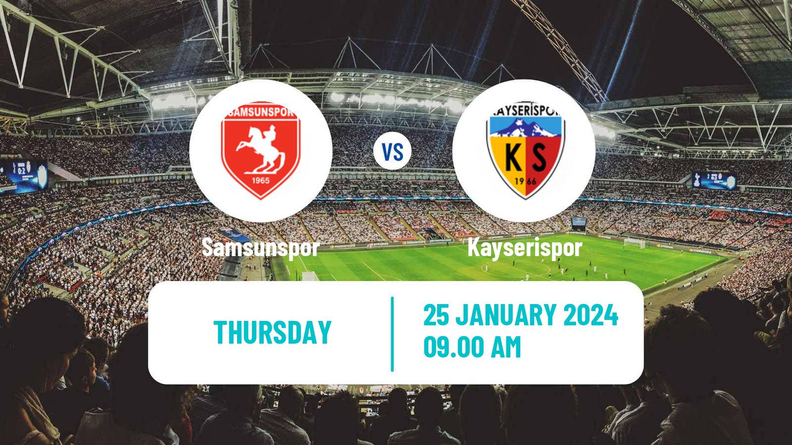 Soccer Turkish Super League Samsunspor - Kayserispor