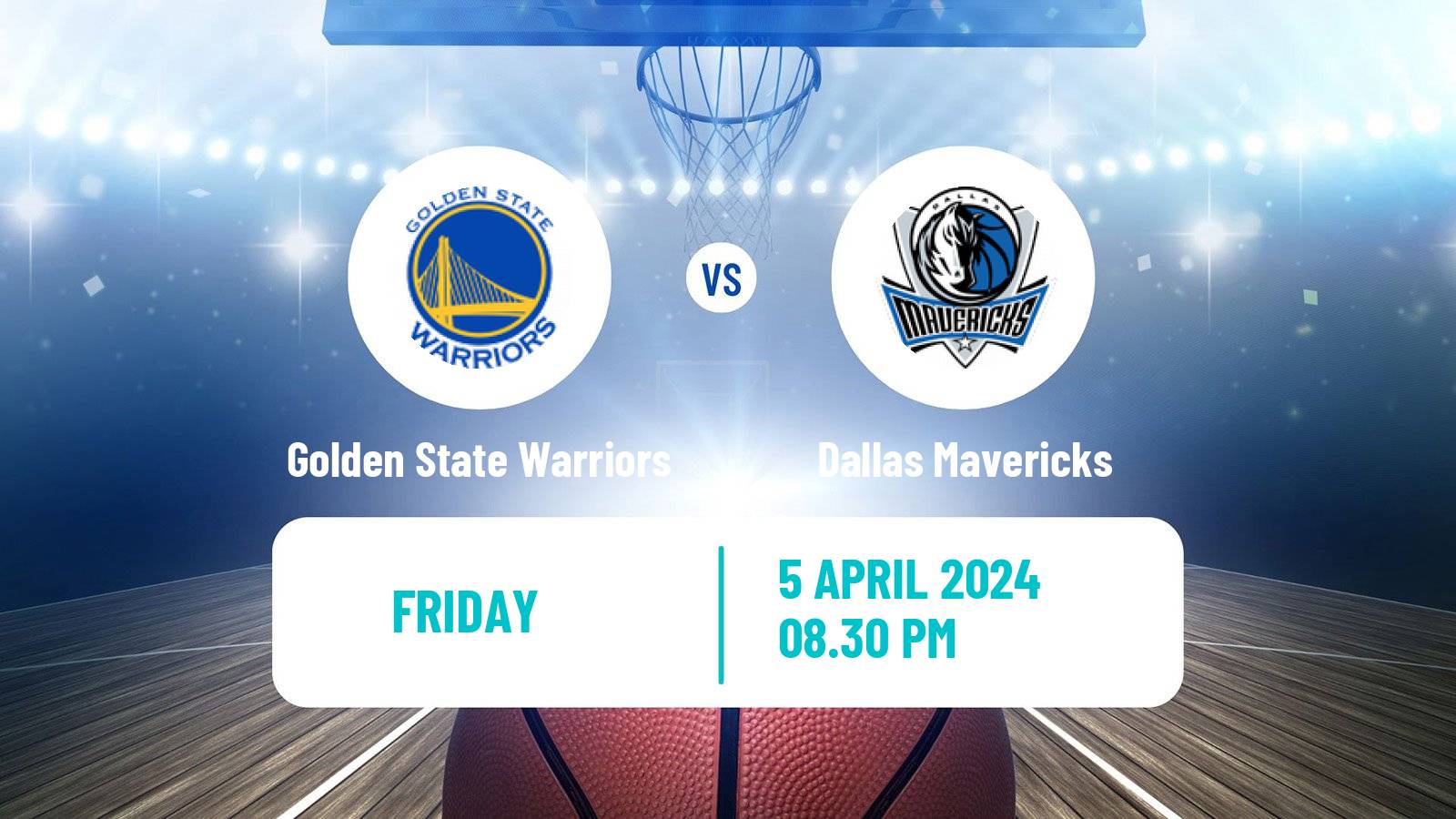 Basketball NBA Dallas Mavericks - Golden State Warriors