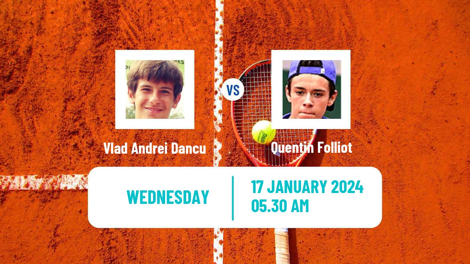 Tennis ITF M15 Antalya 2 Men Vlad Andrei Dancu - Quentin Folliot