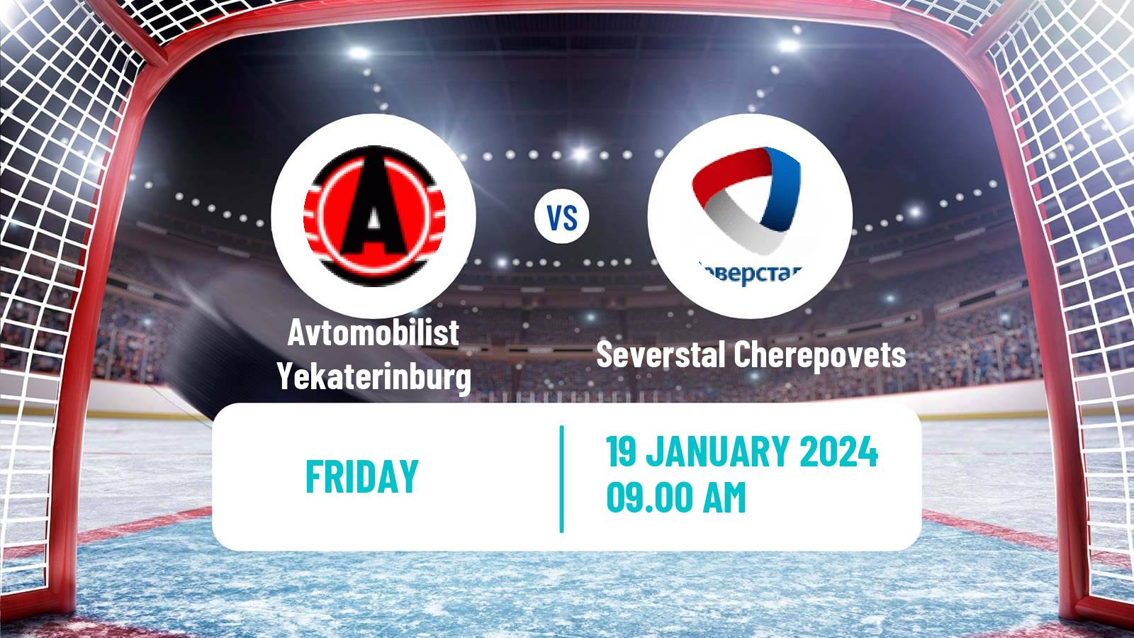 Hockey KHL Avtomobilist Yekaterinburg - Severstal Cherepovets