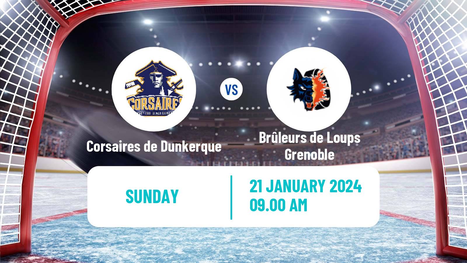 Hockey French Hockey Cup Corsaires de Dunkerque - Brûleurs de Loups Grenoble