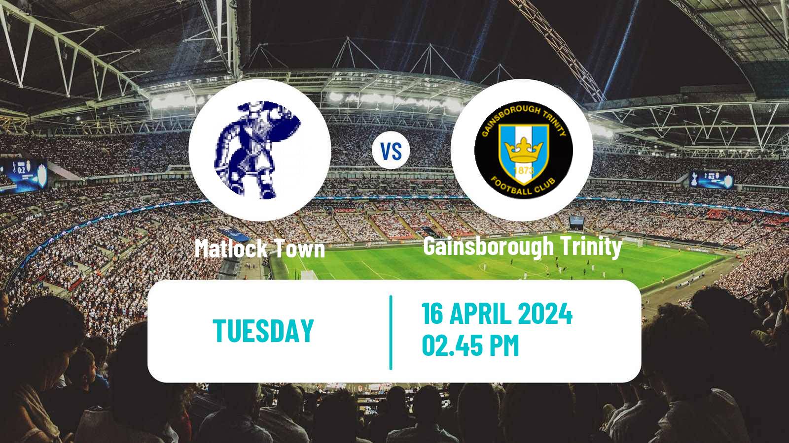 Soccer English NPL Premier Division Matlock Town - Gainsborough Trinity