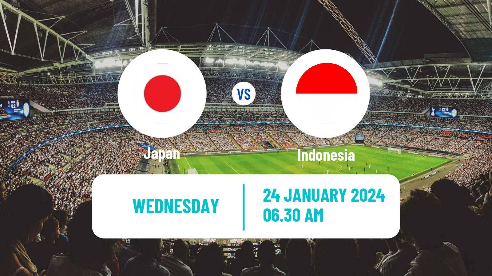 Soccer Asian Cup Japan - Indonesia