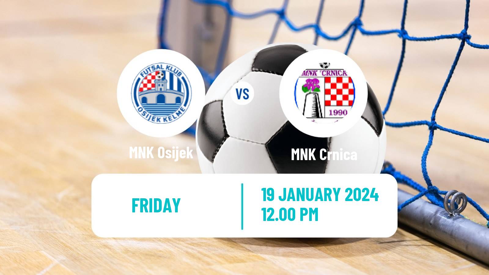 Futsal Croatian 1 HMNL Osijek - Crnica