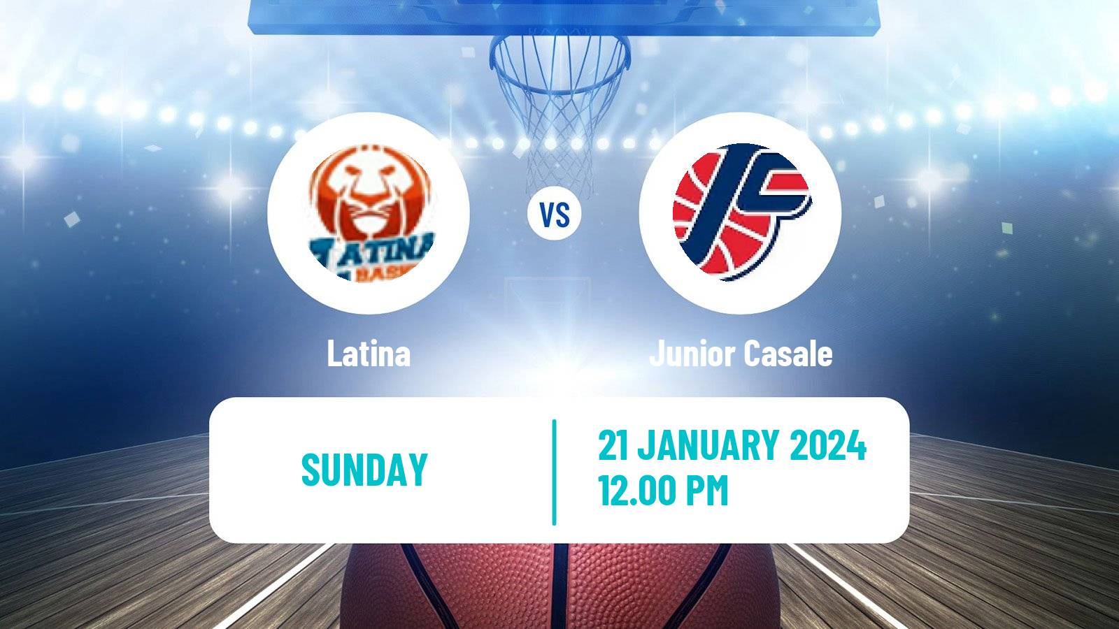 Basketball Italian Serie A2 Basketball Latina - Junior Casale