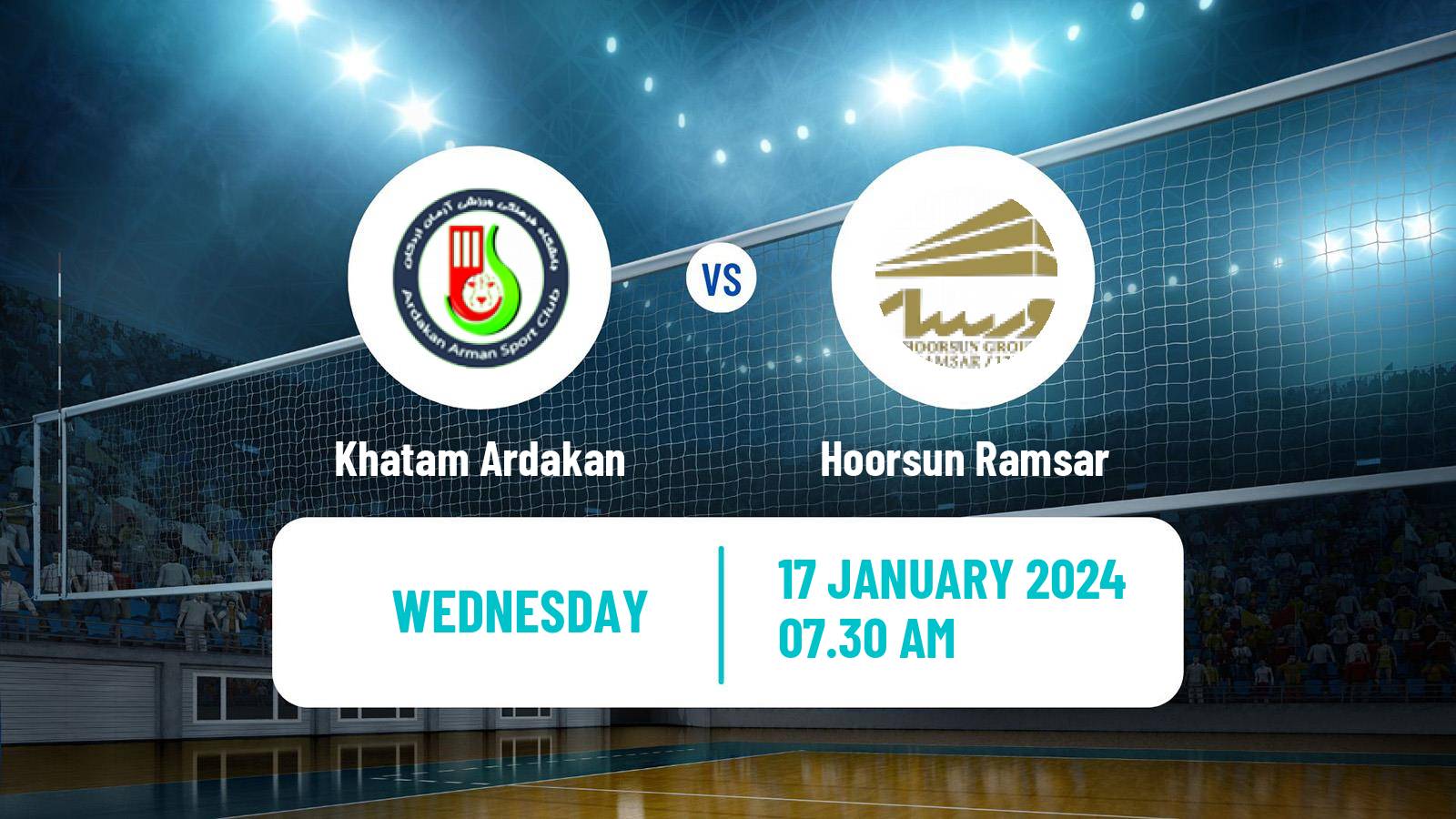 Volleyball Iran Super League Volleyball Khatam Ardakan - Hoorsun Ramsar