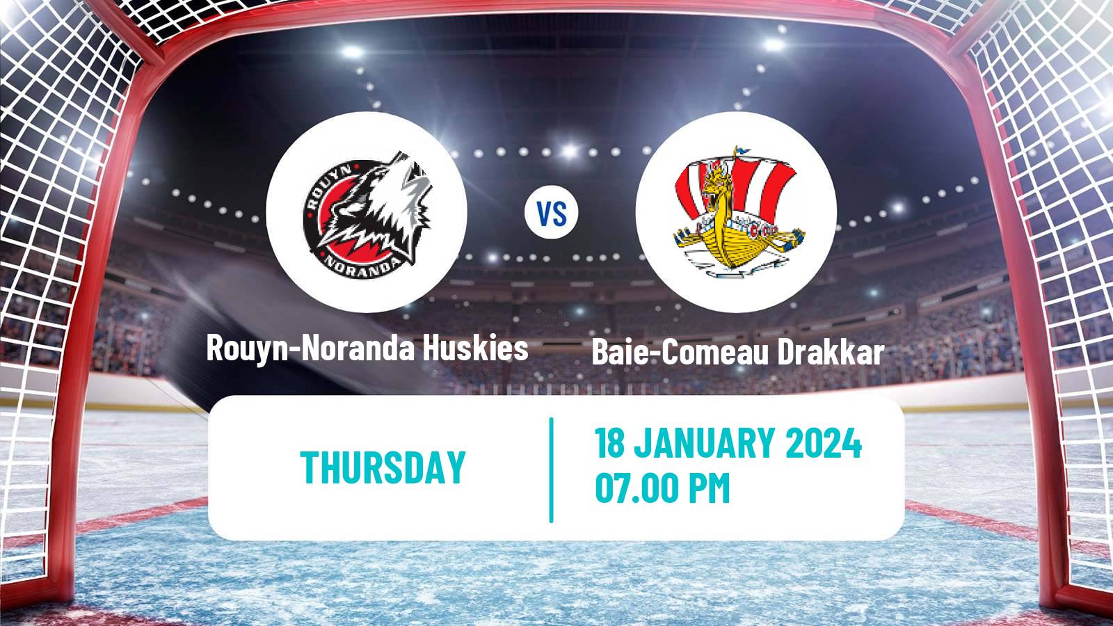 Hockey QMJHL Rouyn-Noranda Huskies - Baie-Comeau Drakkar