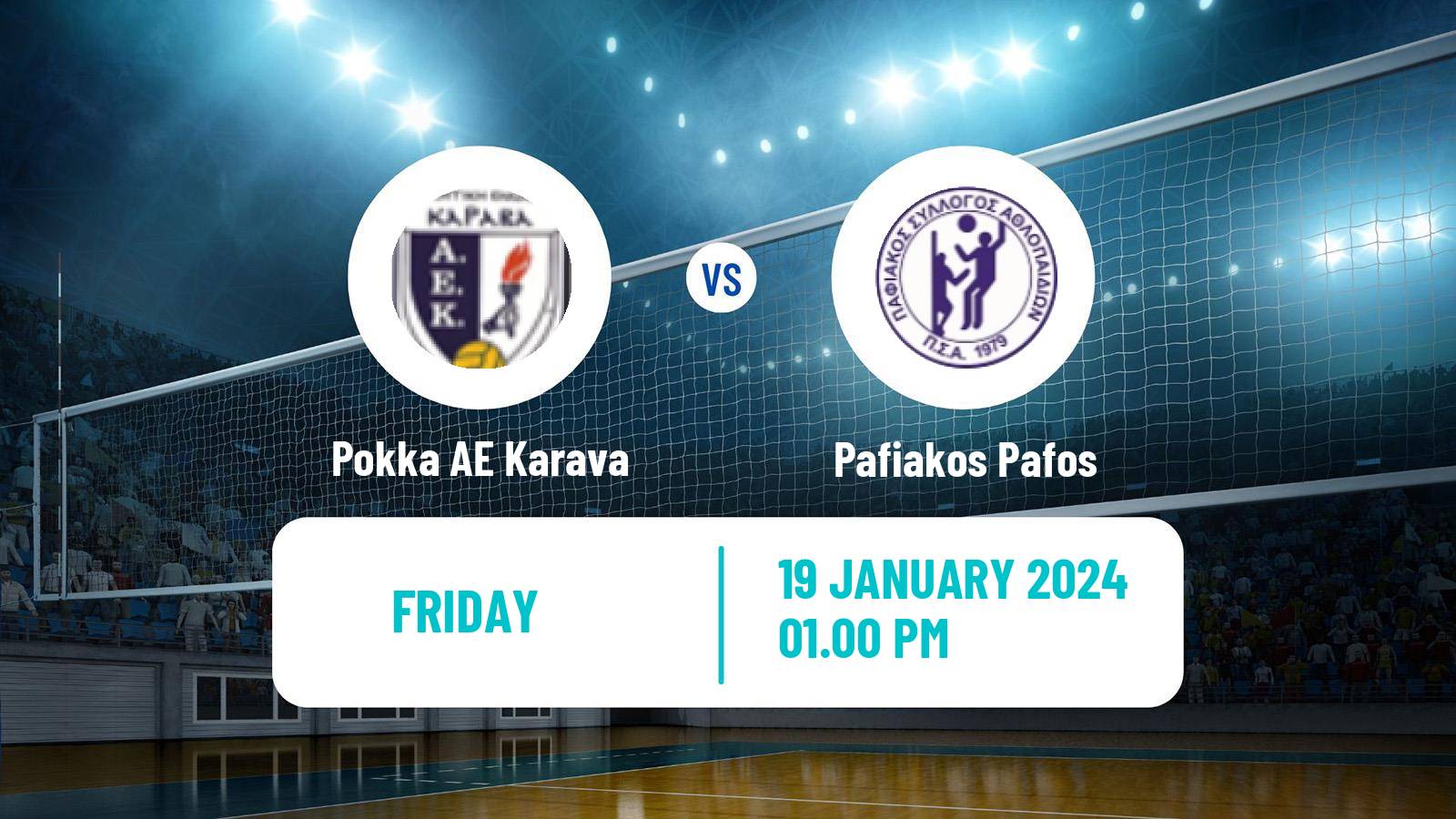 Volleyball Cypriot Championship Volleyball Pokka AE Karava - Pafiakos Pafos