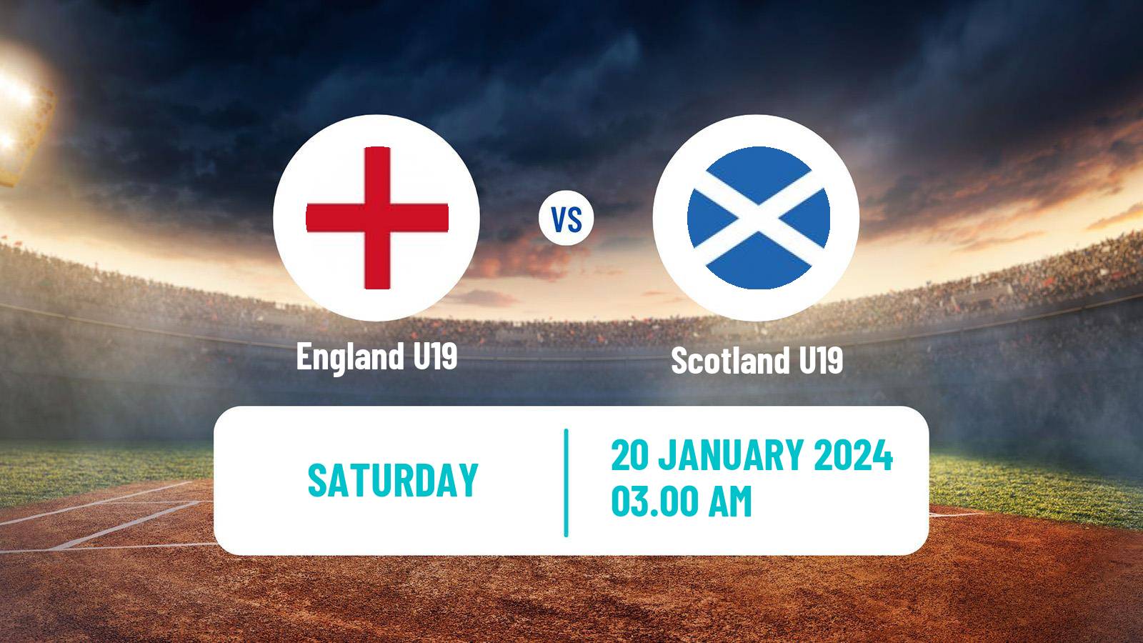 Cricket ICC U19 World Cup England U19 - Scotland U19