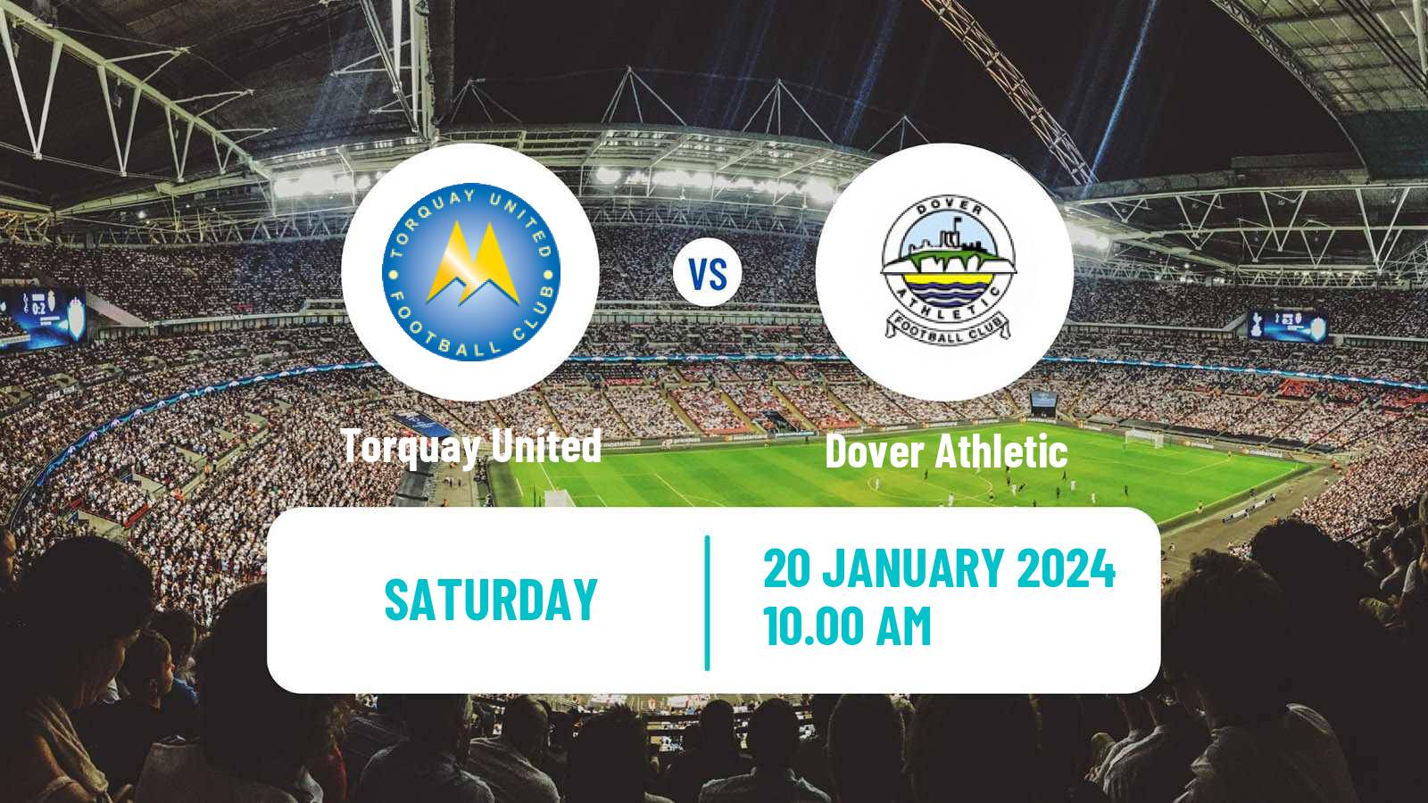 Soccer English National League South Torquay United - Dover Athletic