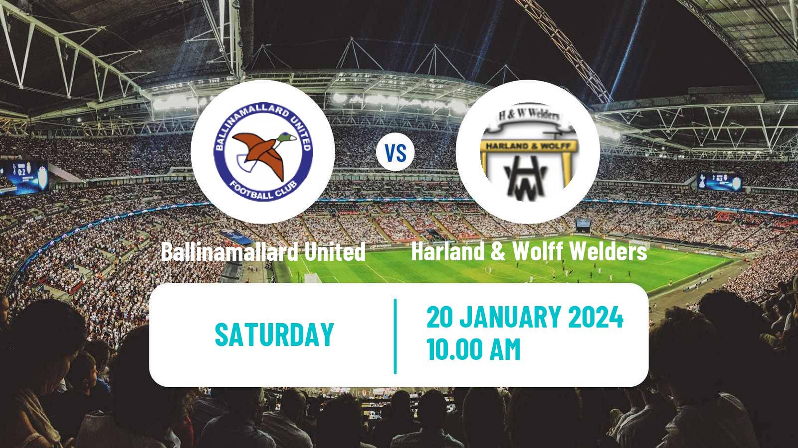 Soccer Northern Irish Championship Ballinamallard United - Harland & Wolff Welders