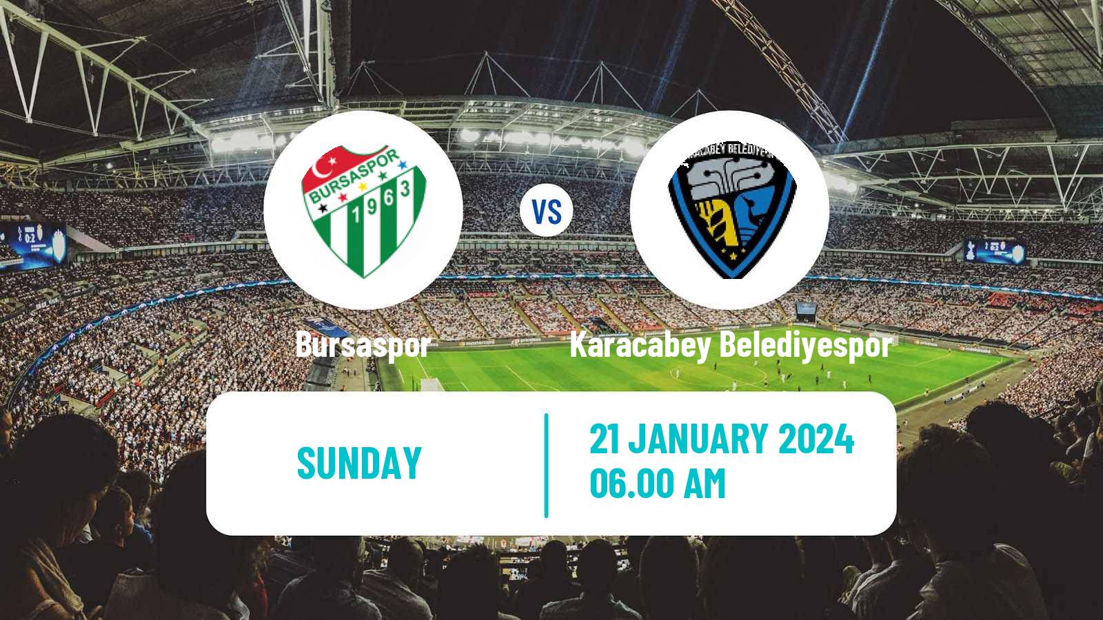 Soccer Turkish Second League White Group Bursaspor - Karacabey Belediyespor