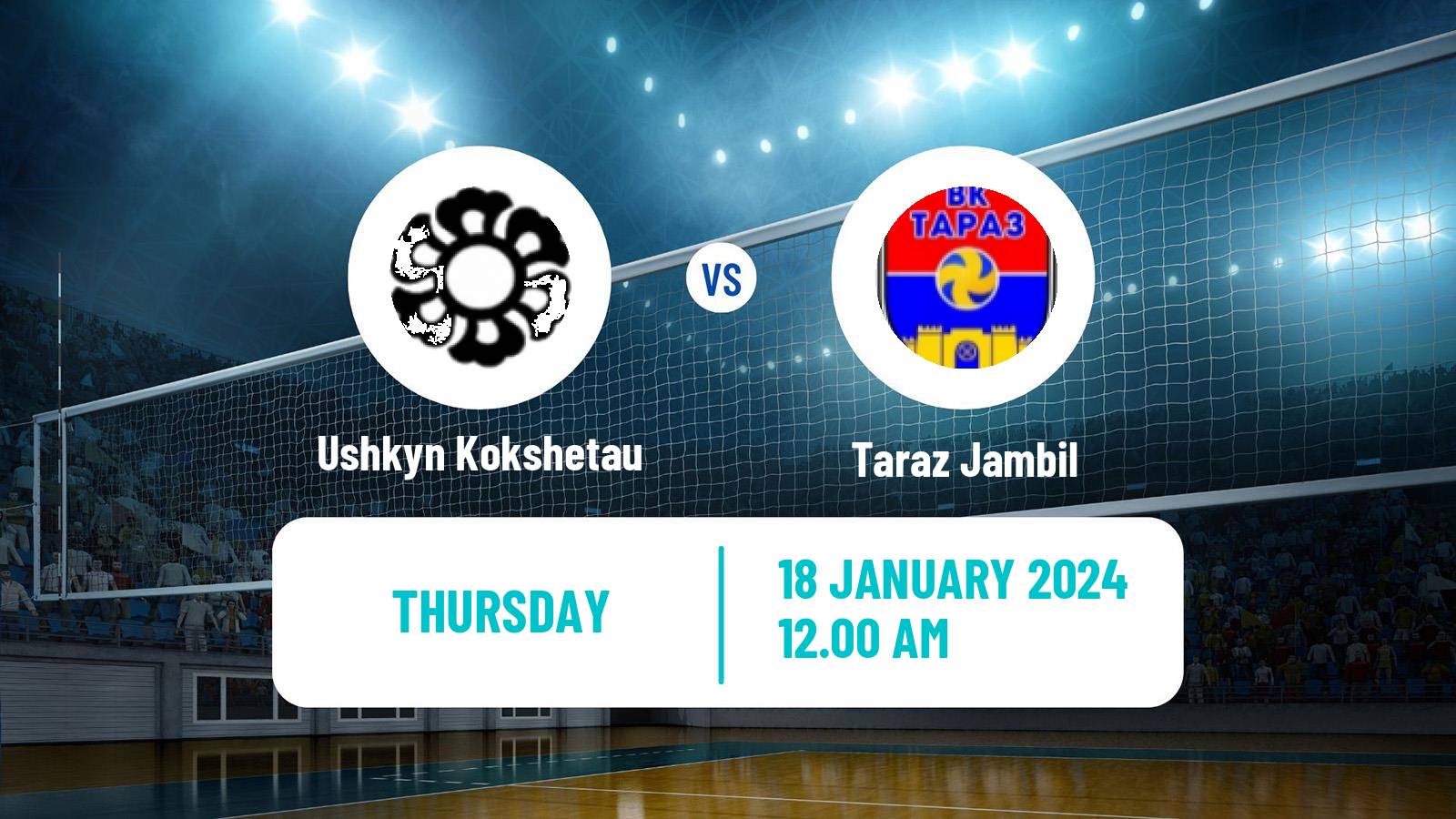 Volleyball Kazakh National League Volleyball Ushkyn Kokshetau - Taraz Jambil
