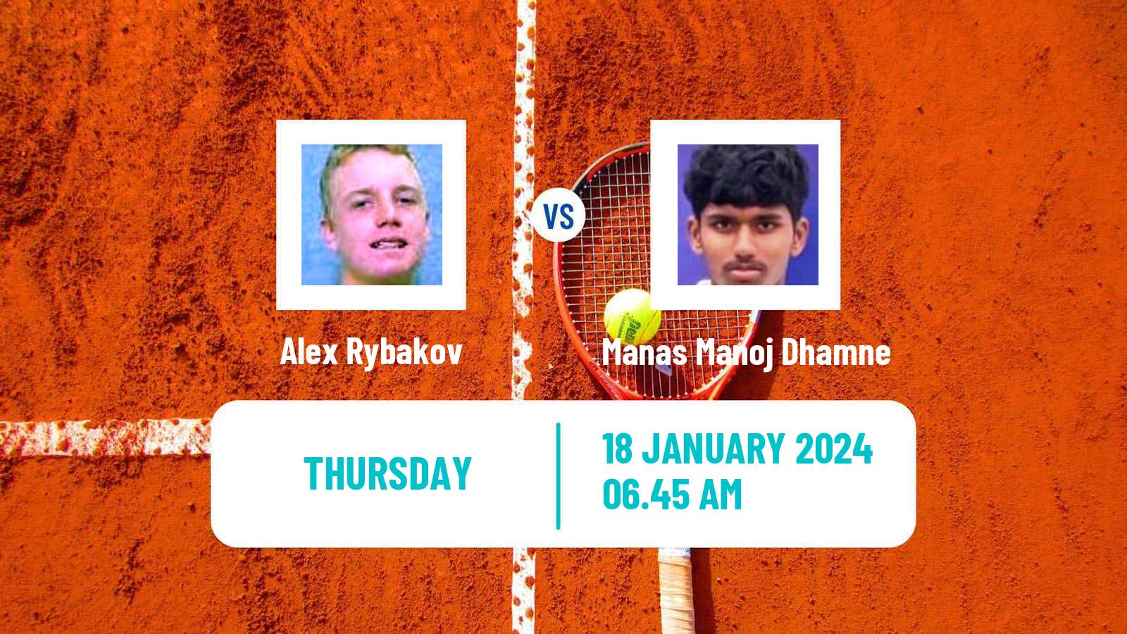 Tennis ITF M15 Manacor 2 Men Alex Rybakov - Manas Manoj Dhamne