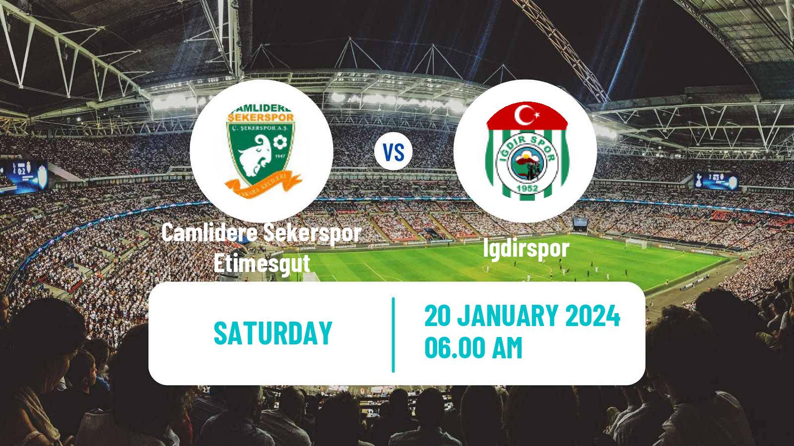 Soccer Turkish Second League Red Group Camlidere Sekerspor Etimesgut - Igdirspor