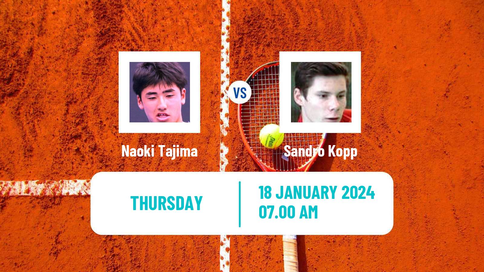 Tennis ITF M25 Doha Men Naoki Tajima - Sandro Kopp