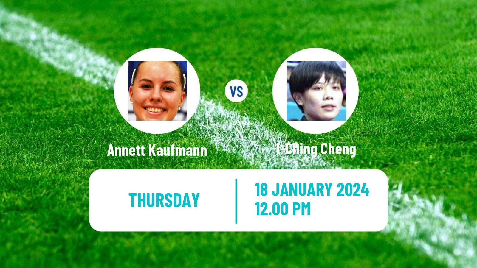 Table tennis Wtt Contender Doha Women Annett Kaufmann - I-Ching Cheng