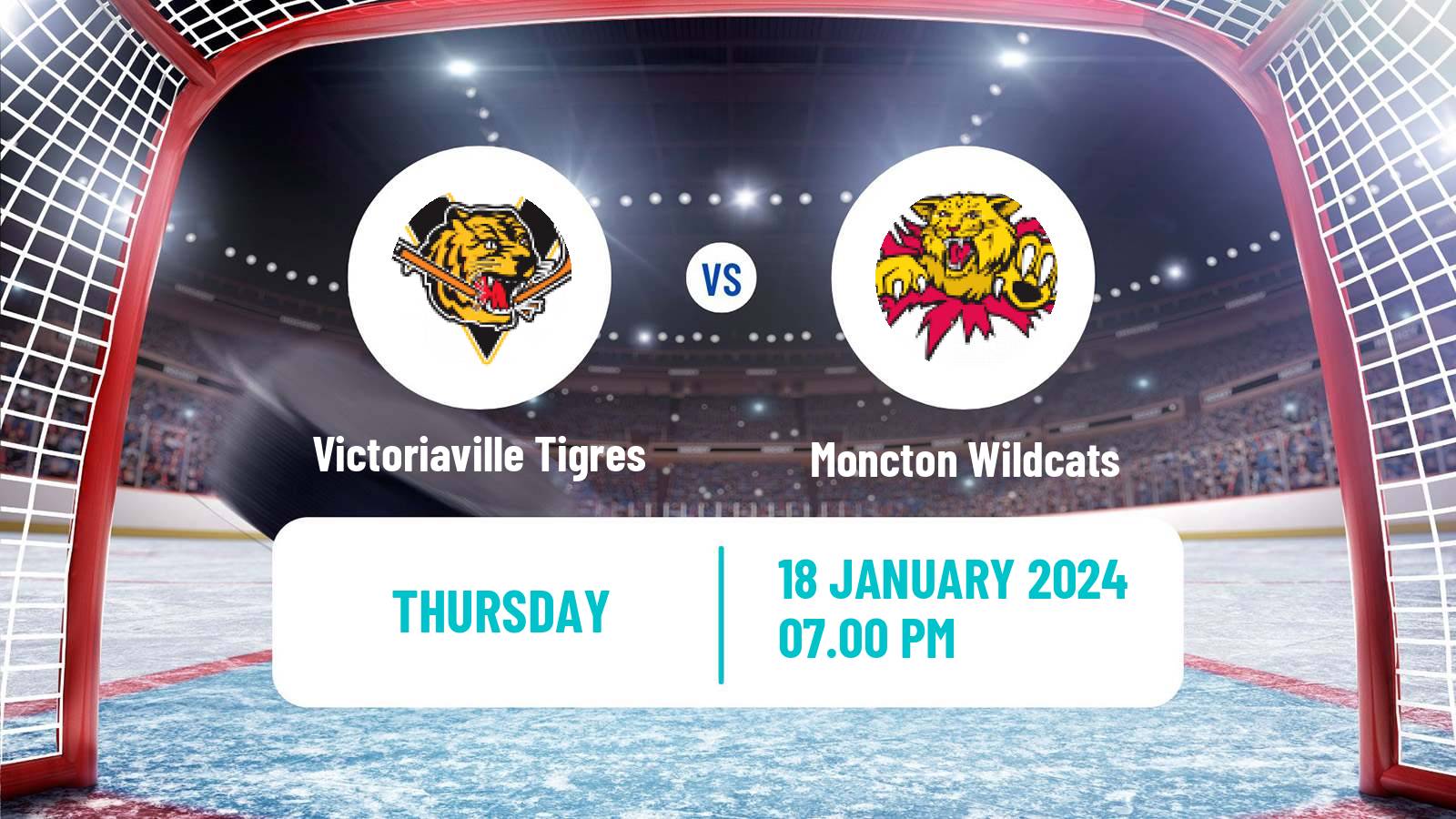 Hockey QMJHL Victoriaville Tigres - Moncton Wildcats