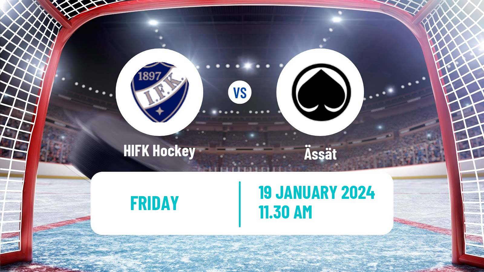 Hockey Finnish SM-liiga HIFK - Ässät