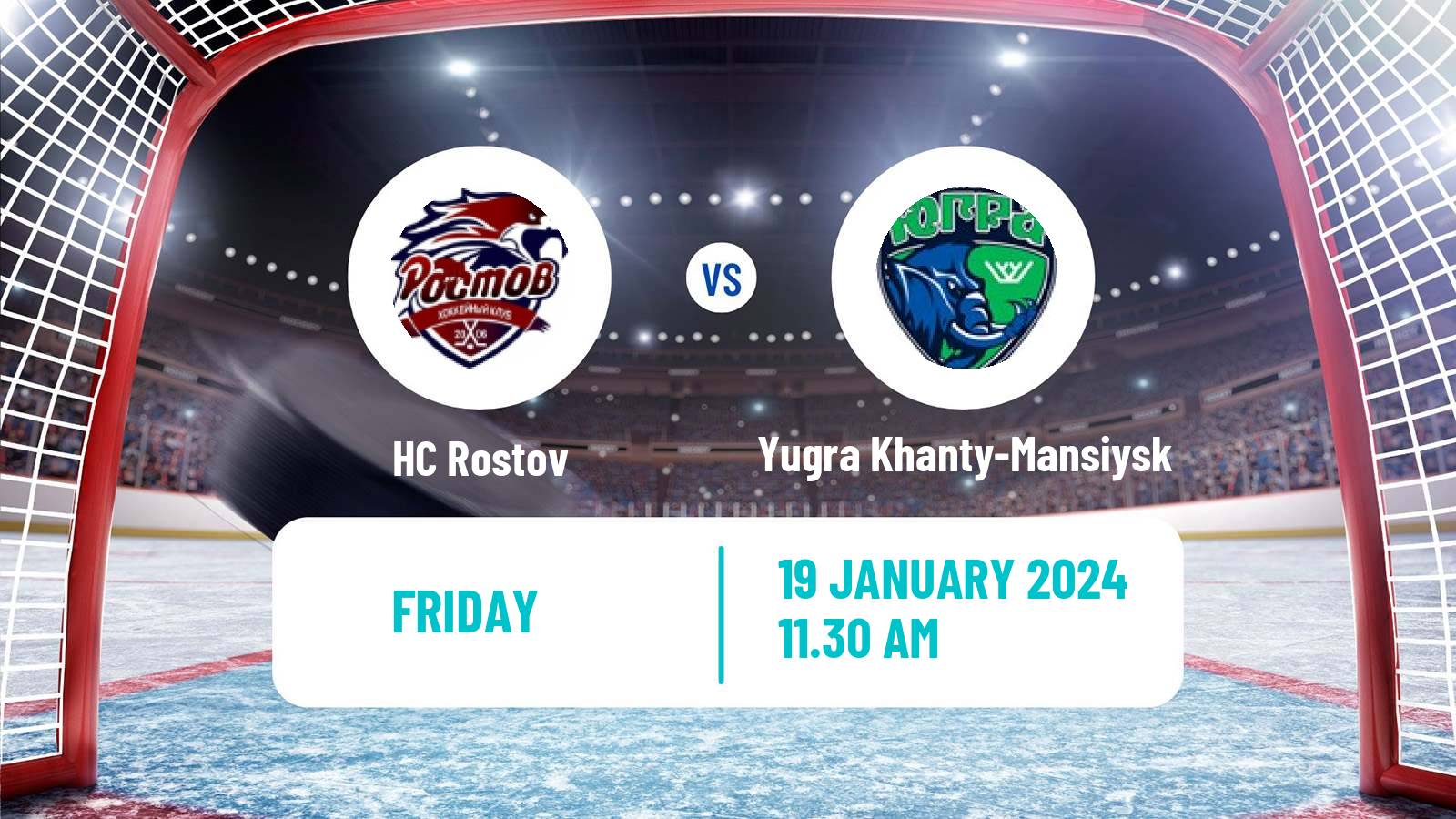Hockey VHL Rostov - Yugra Khanty-Mansiysk