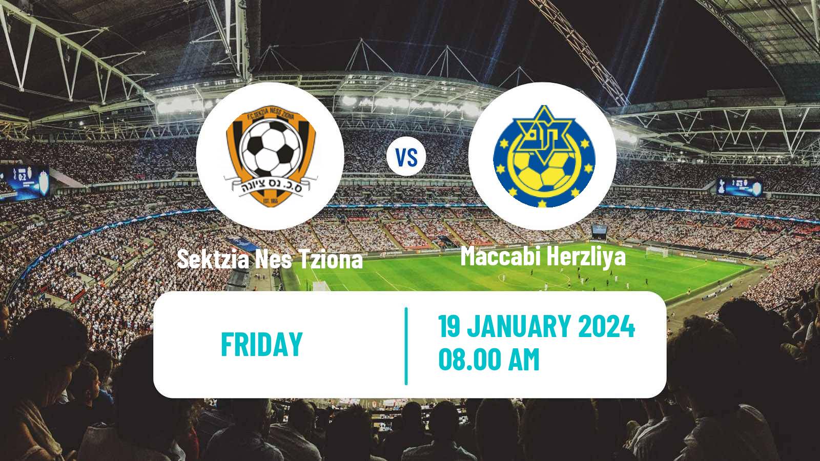 Soccer Israeli Liga Leumit Sektzia Nes Tziona - Maccabi Herzliya