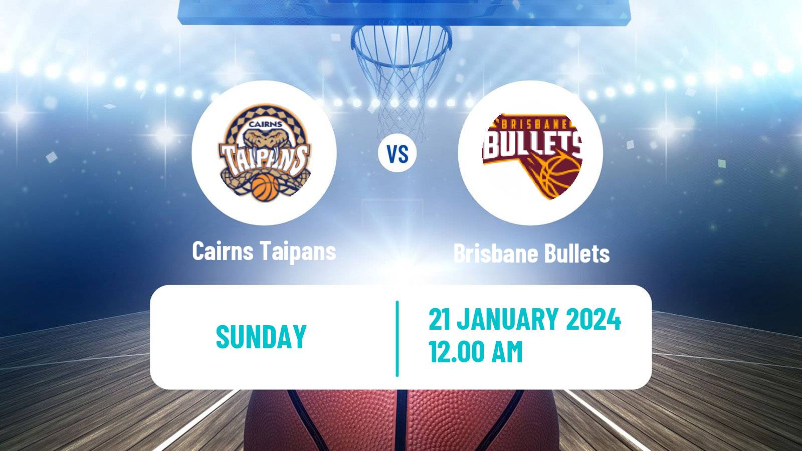Basketball Australian NBL Cairns Taipans - Brisbane Bullets