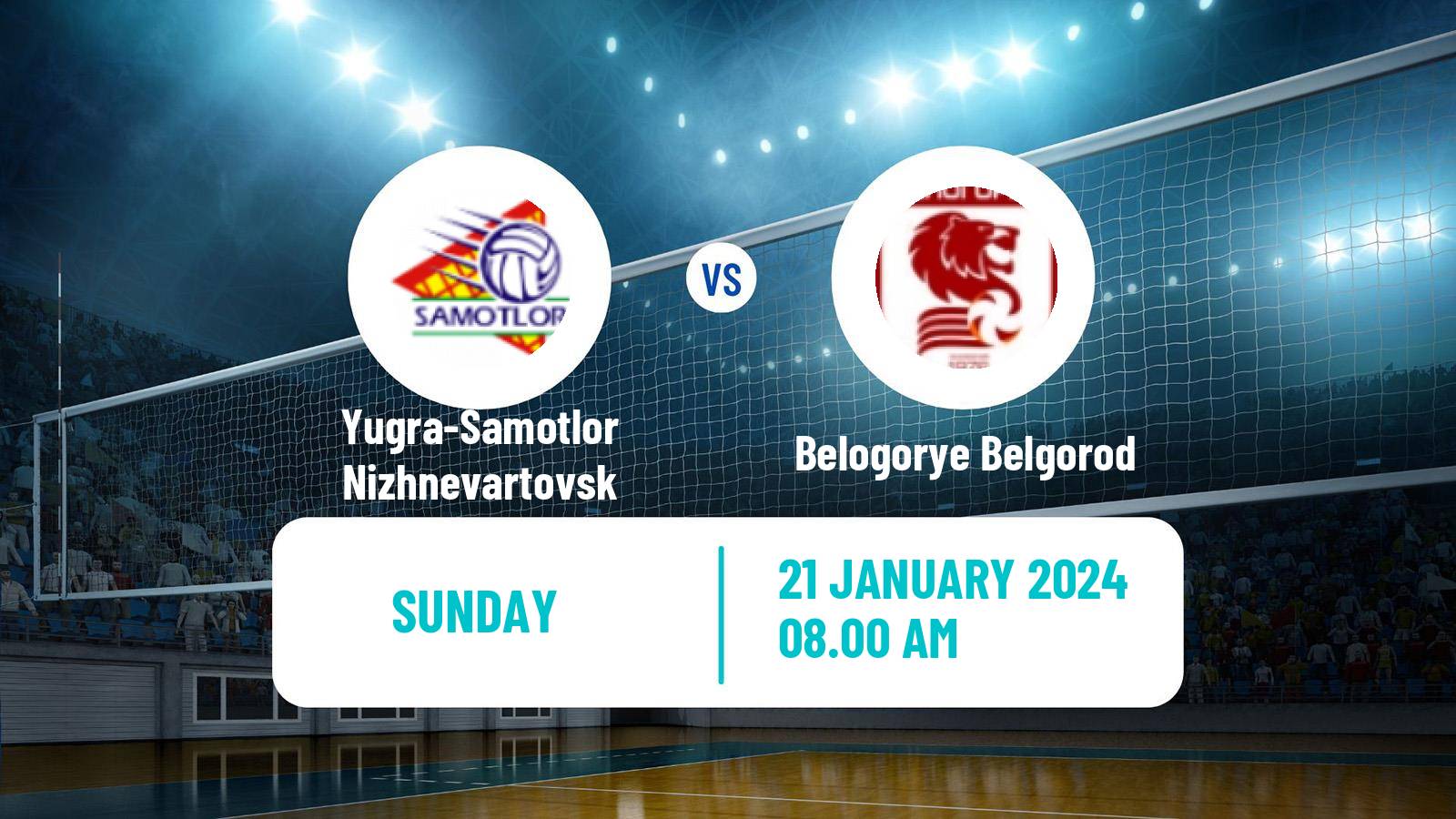 Volleyball Russian Super League Volleyball Yugra-Samotlor Nizhnevartovsk - Belogorye Belgorod