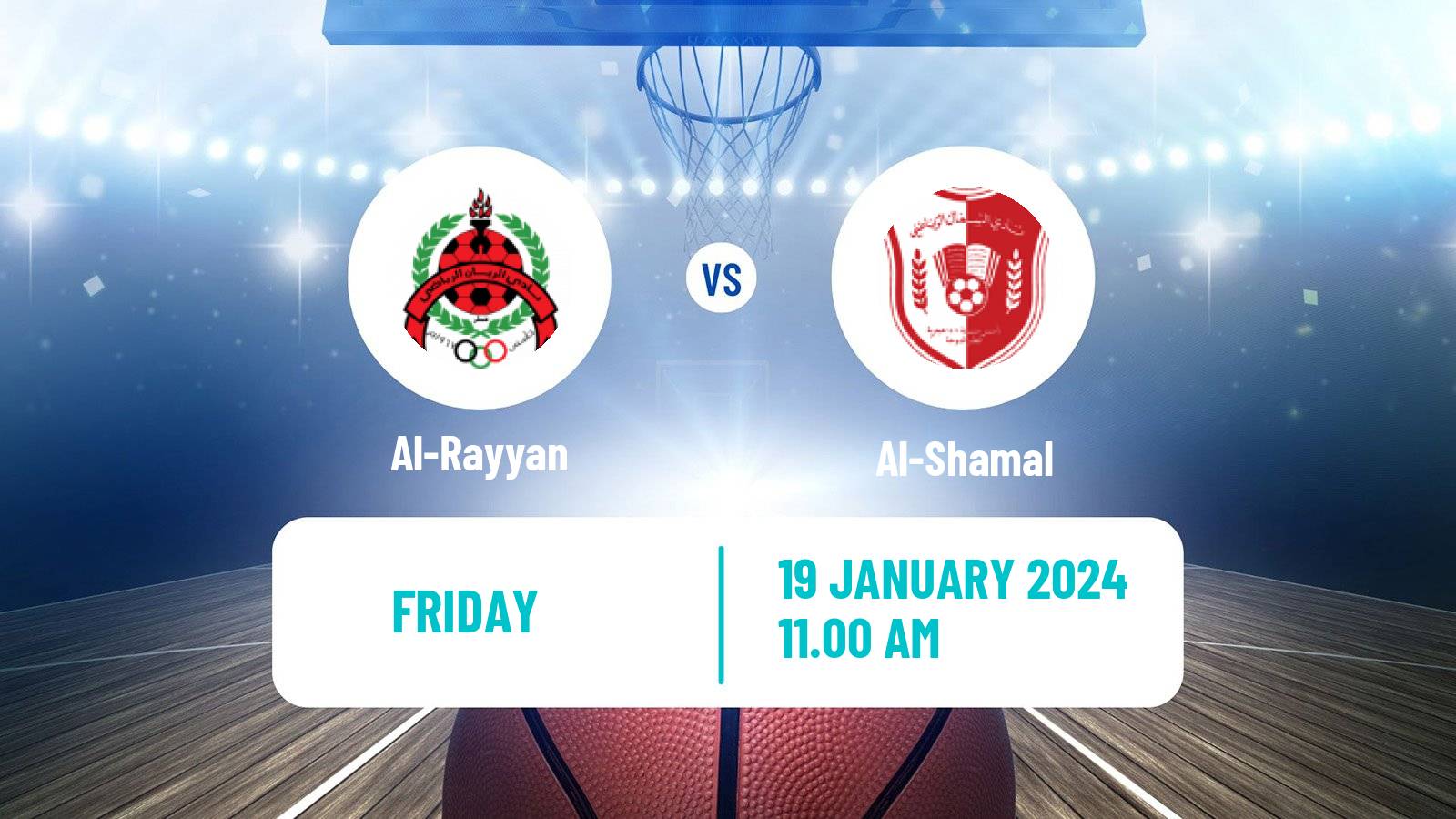 Basketball Qatar Basketball League Al-Rayyan - Al-Shamal