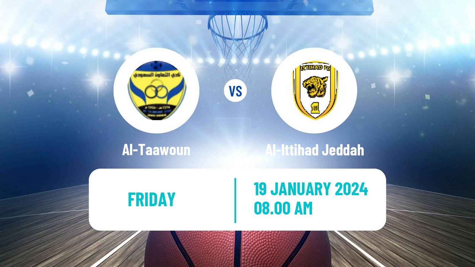 Basketball Saudi Premier League Basketball Al-Taawoun - Al-Ittihad Jeddah