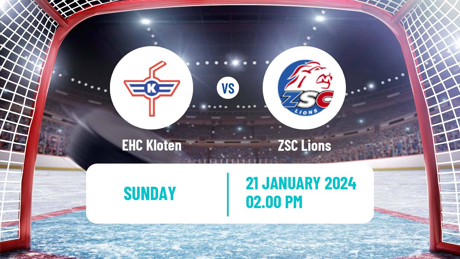 Hockey Swiss National League Hockey EHC Kloten - ZSC Lions