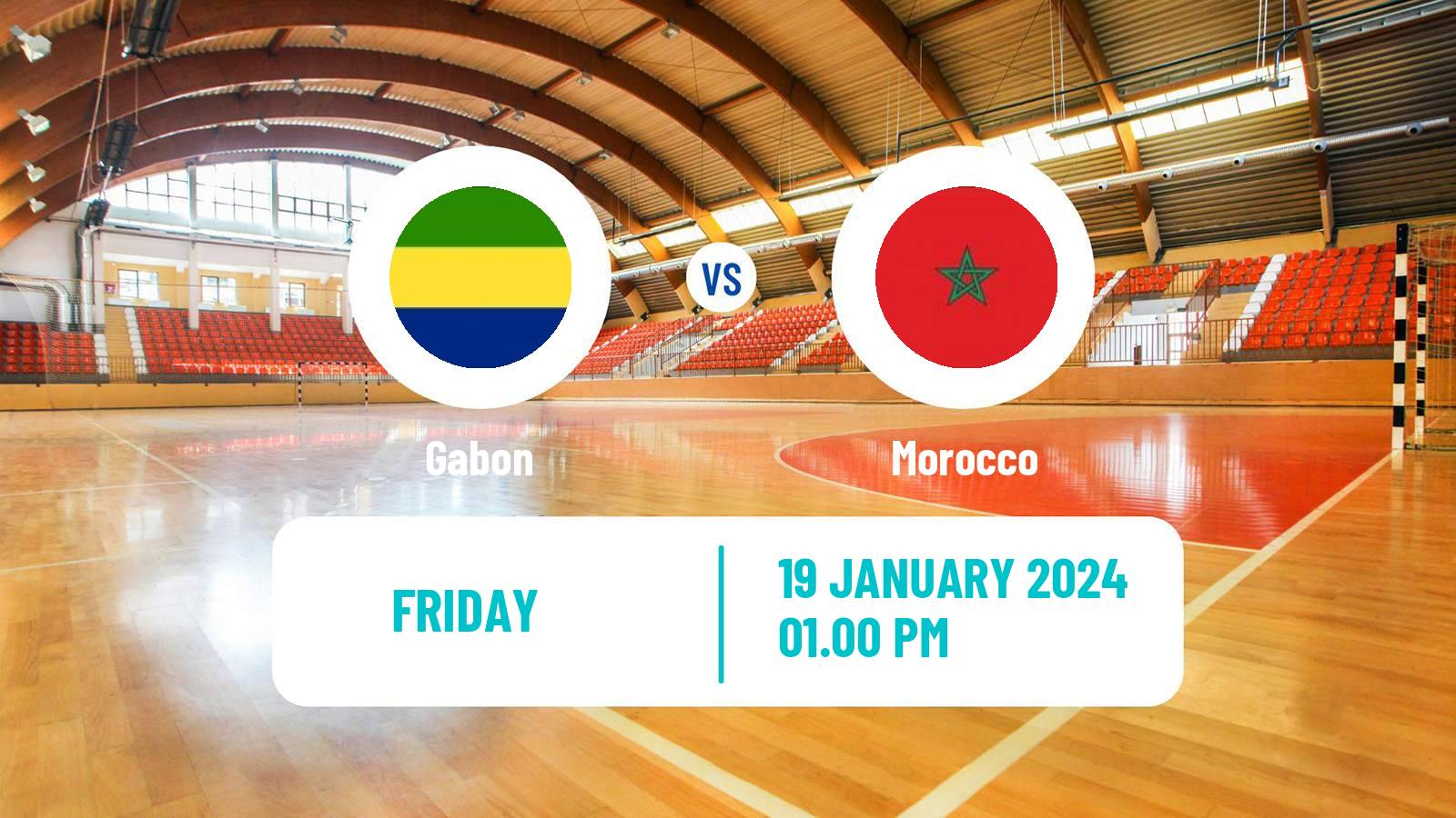 Handball African Championship Handball Gabon - Morocco