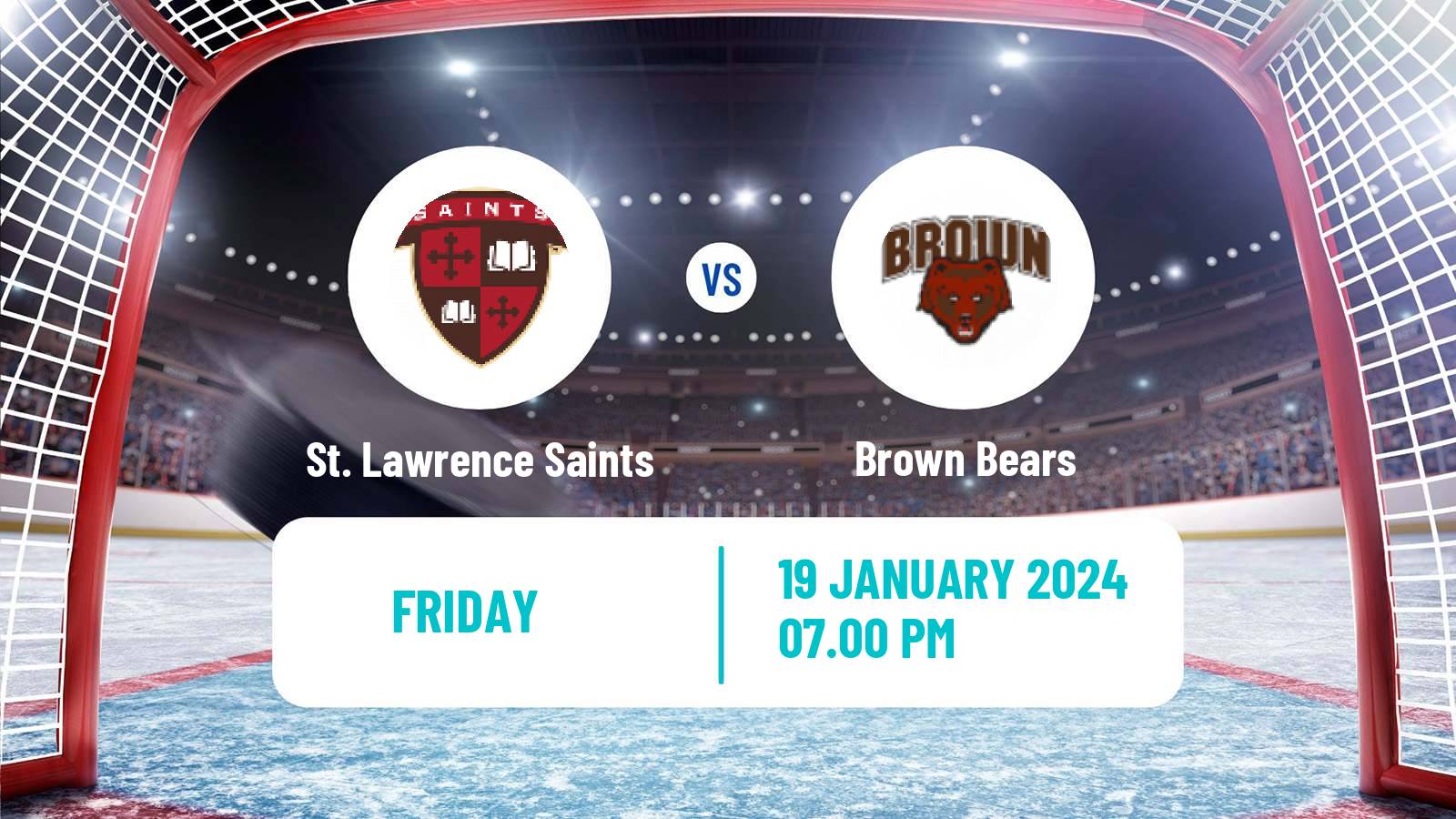 Hockey NCAA Hockey St. Lawrence Saints - Brown Bears