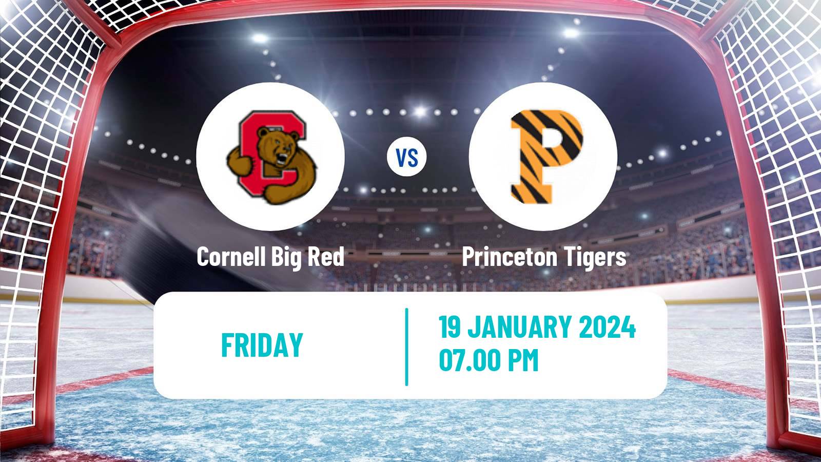 Hockey NCAA Hockey Cornell Big Red - Princeton Tigers