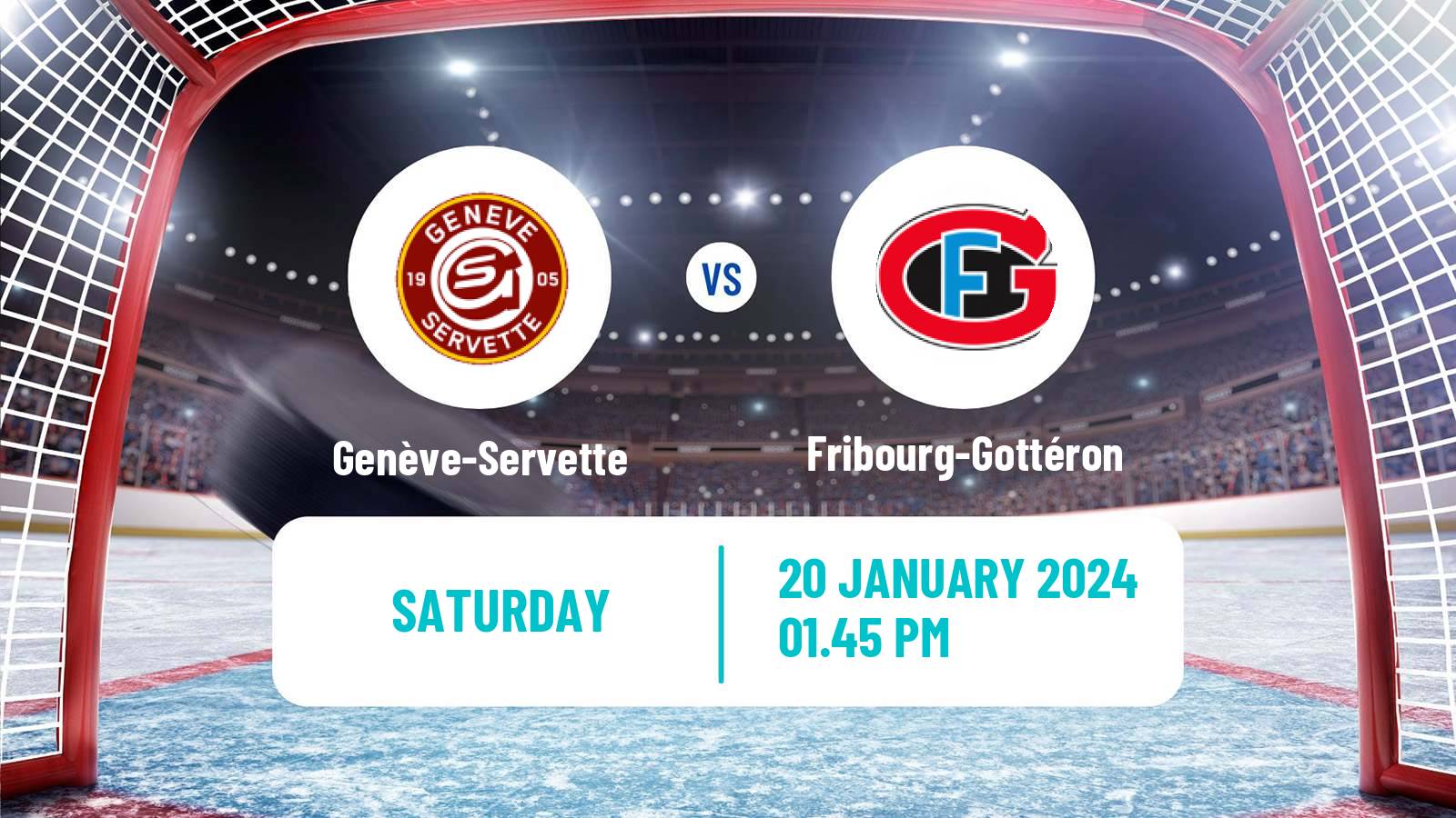 Hockey Swiss National League Hockey Genève-Servette - Fribourg-Gottéron