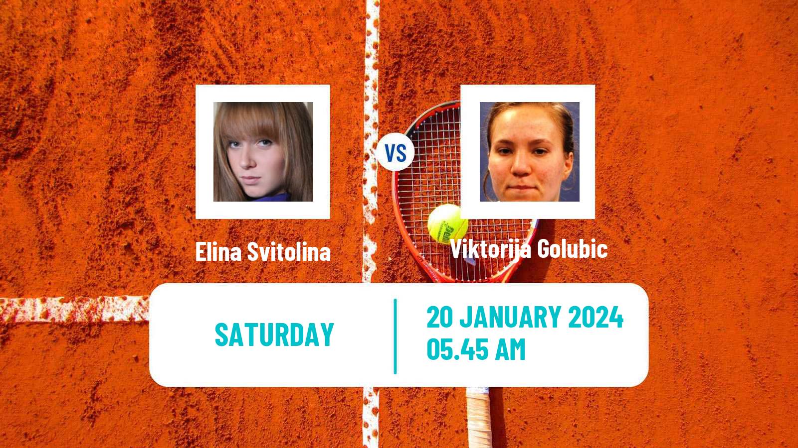 Tennis WTA Australian Open Elina Svitolina - Viktorija Golubic
