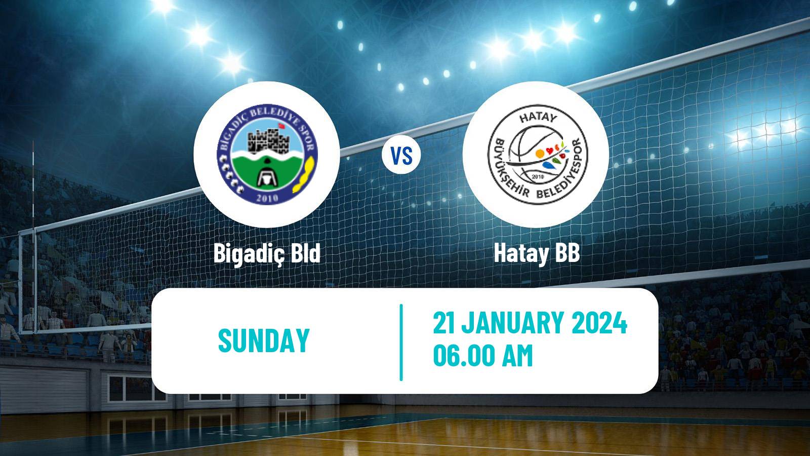Volleyball Turkish Efeler Ligi Volleyball Bigadiç Bld - Hatay BB
