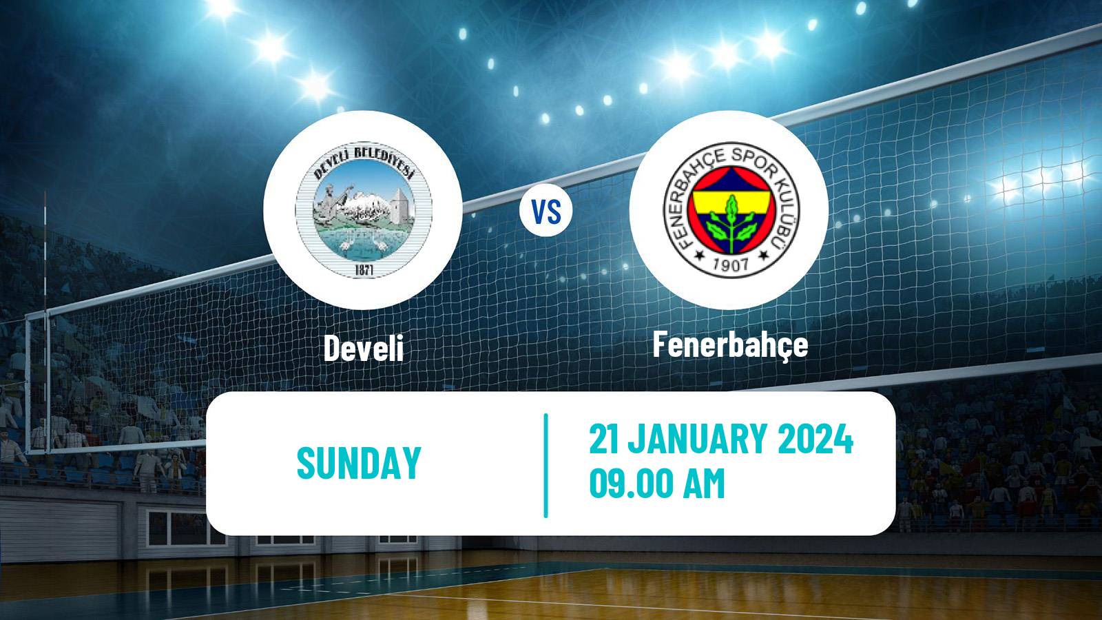 Volleyball Turkish Efeler Ligi Volleyball Develi - Fenerbahçe