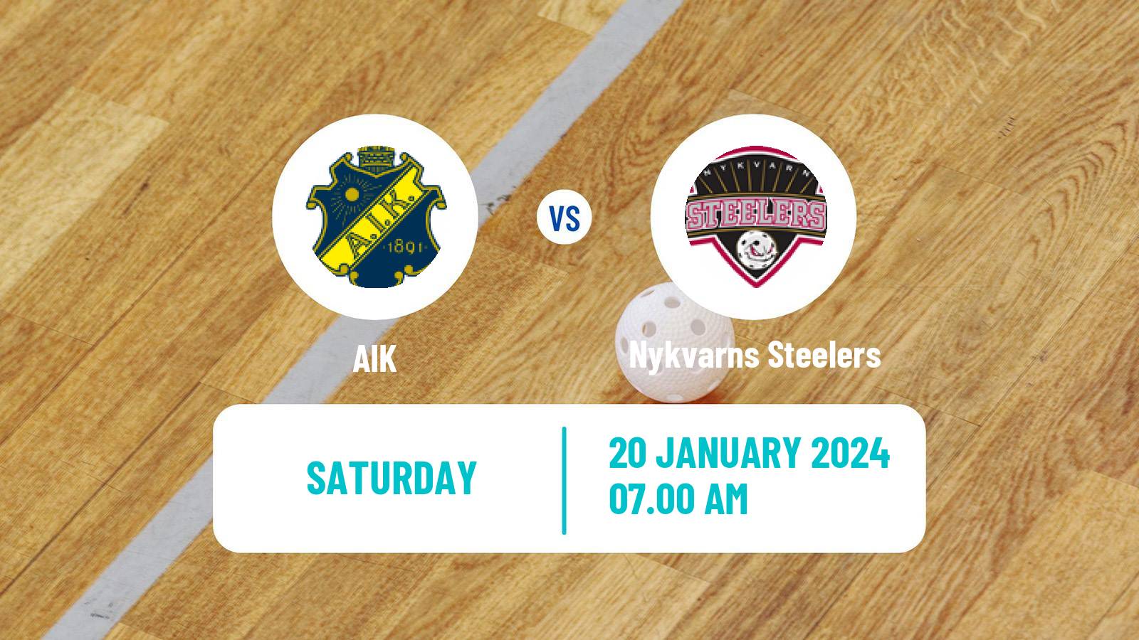 Floorball Swedish Superligan Floorball AIK - Nykvarns Steelers