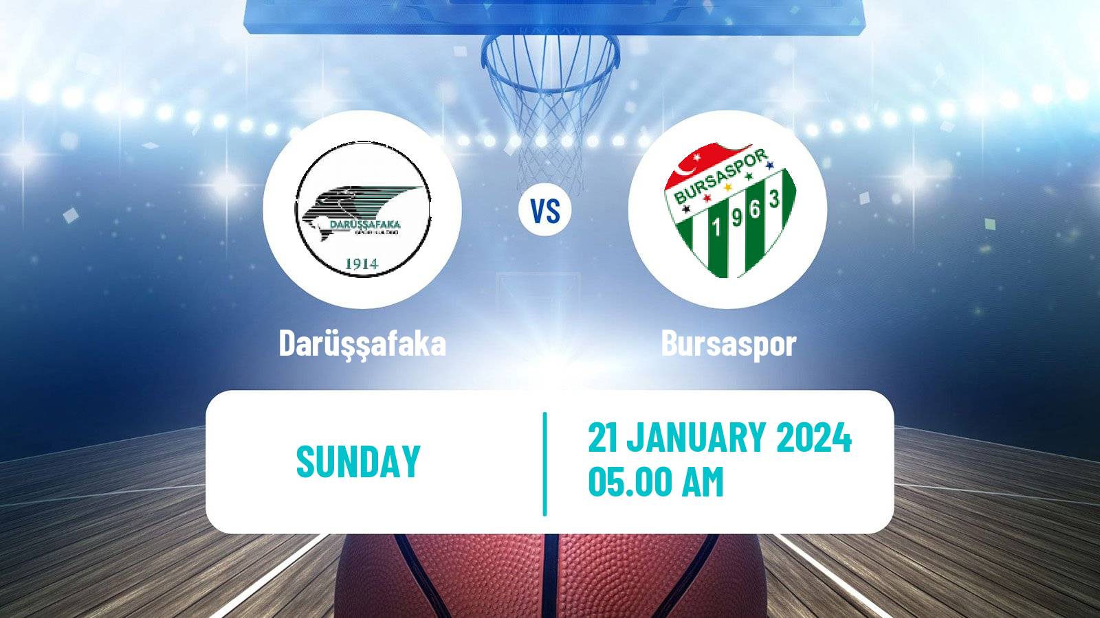 Basketball Turkish Basketball Super Ligi Darüşşafaka - Bursaspor