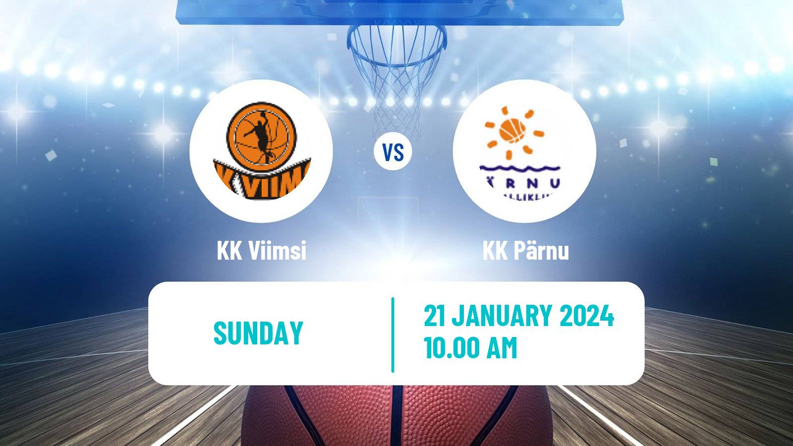 Basketball Estonian–Latvian Basketball League Viimsi - Pärnu