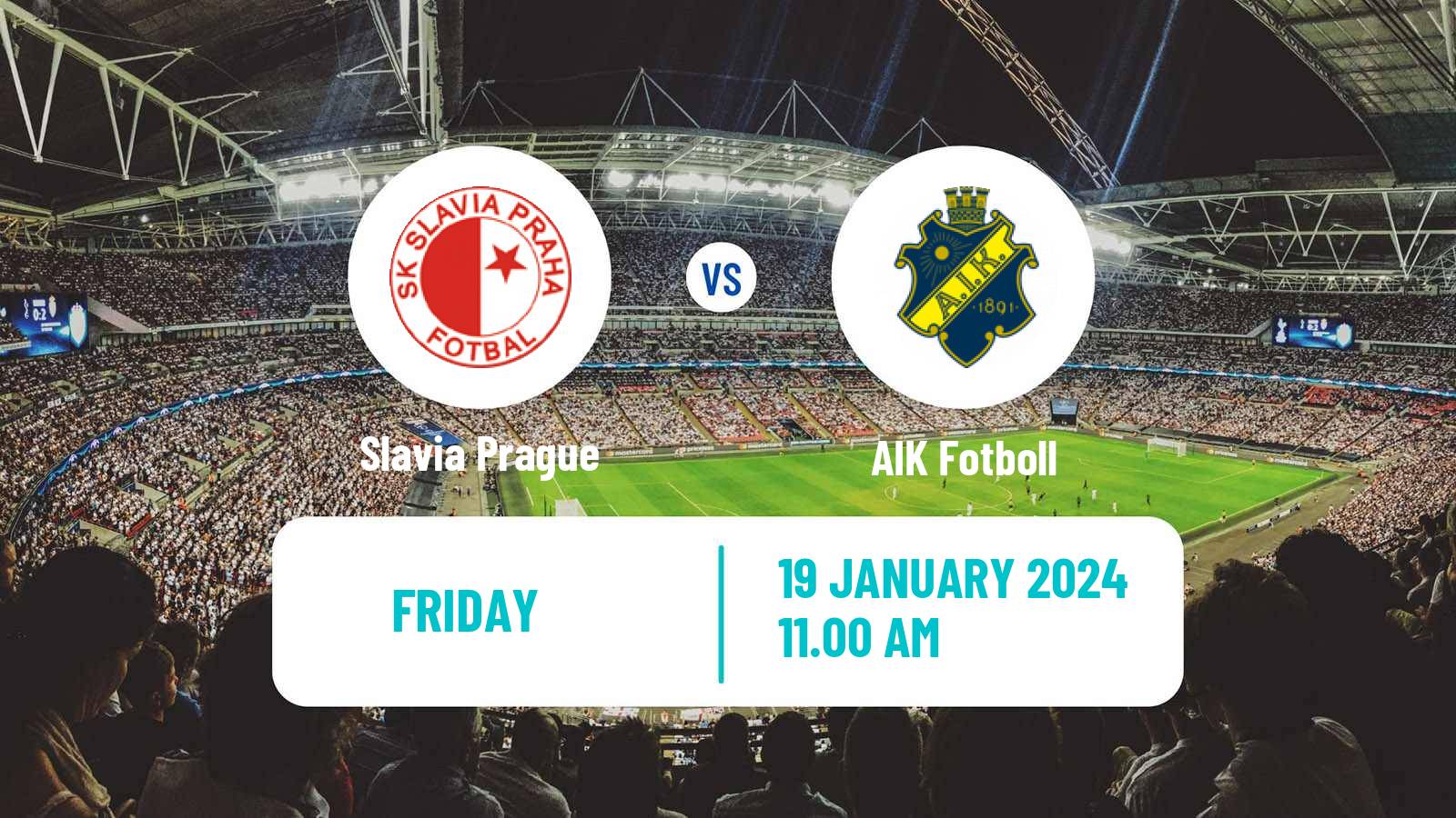 Soccer Club Friendly Slavia Prague - AIK