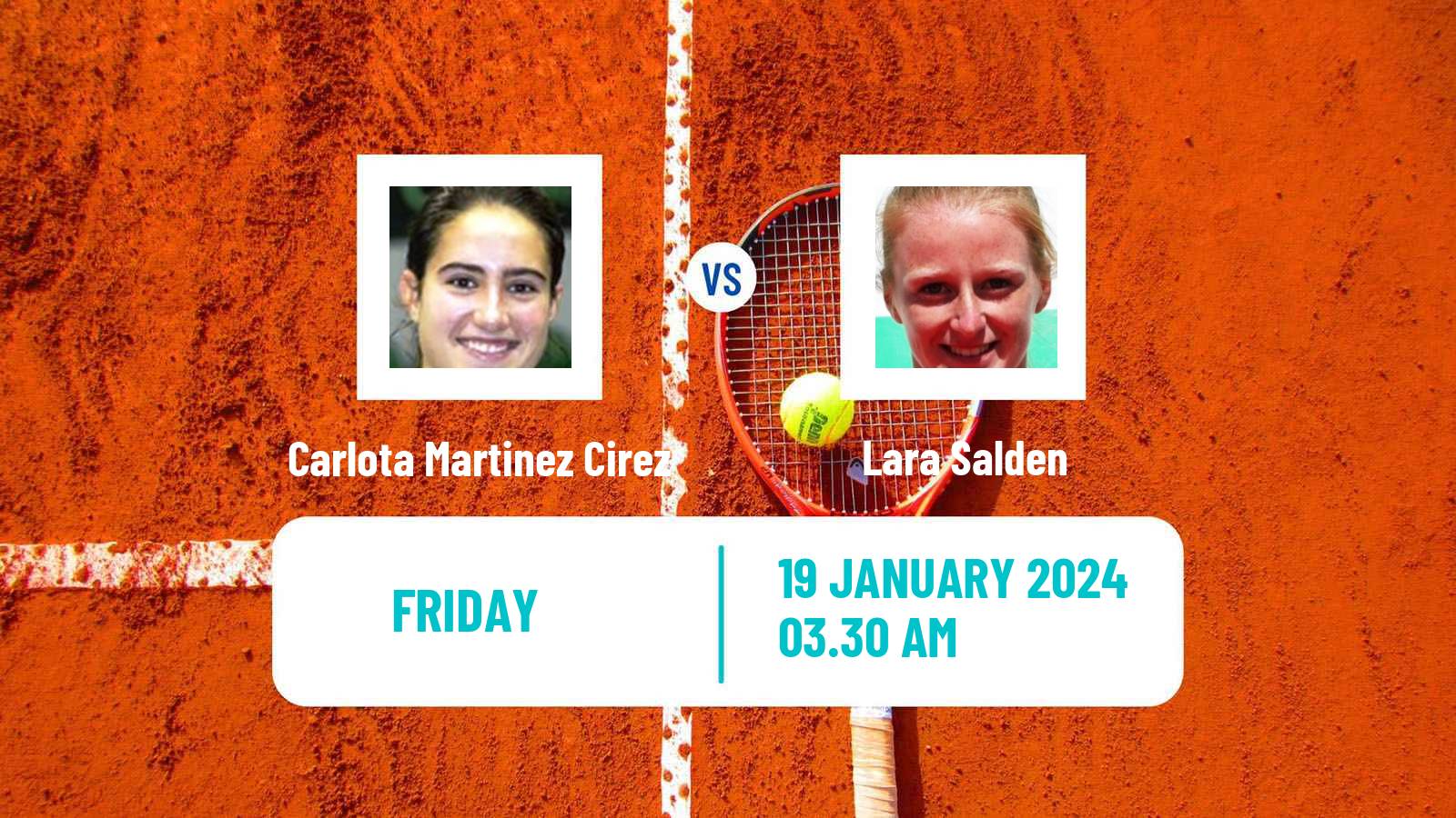 Tennis ITF W35 Monastir Women Carlota Martinez Cirez - Lara Salden