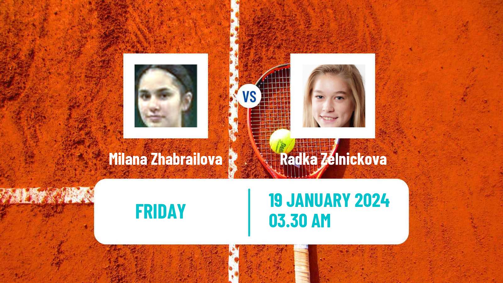Tennis ITF W35 Monastir Women Milana Zhabrailova - Radka Zelnickova