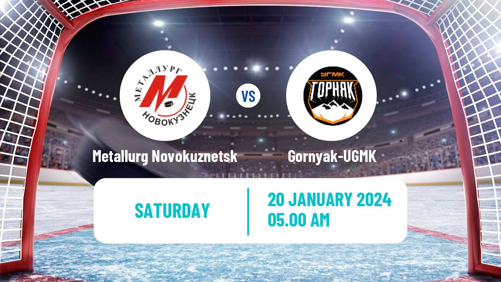 Hockey VHL Metallurg Novokuznetsk - Gornyak-UGMK