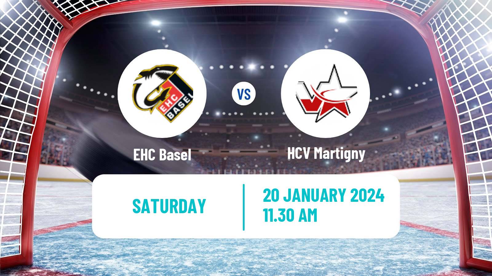 Hockey Swiss League Hockey EHC Basel - Martigny